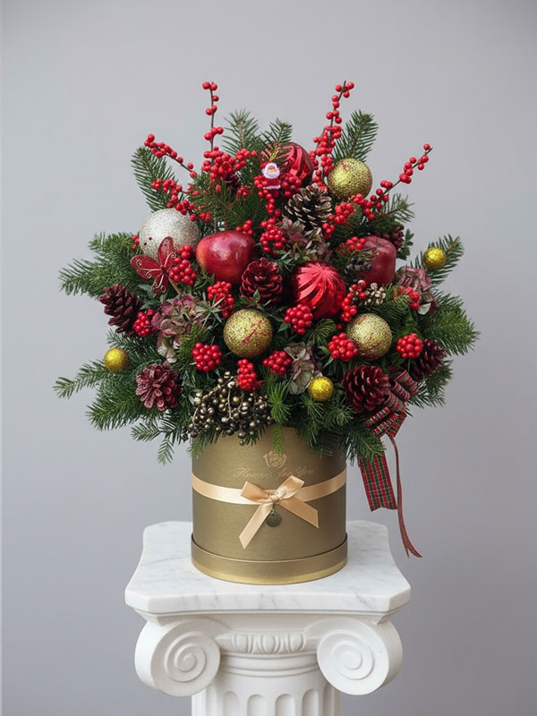 Kutuda Yılbaşı Çiçekleri