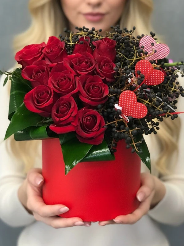 Bria Kutu Kırmızı Gül