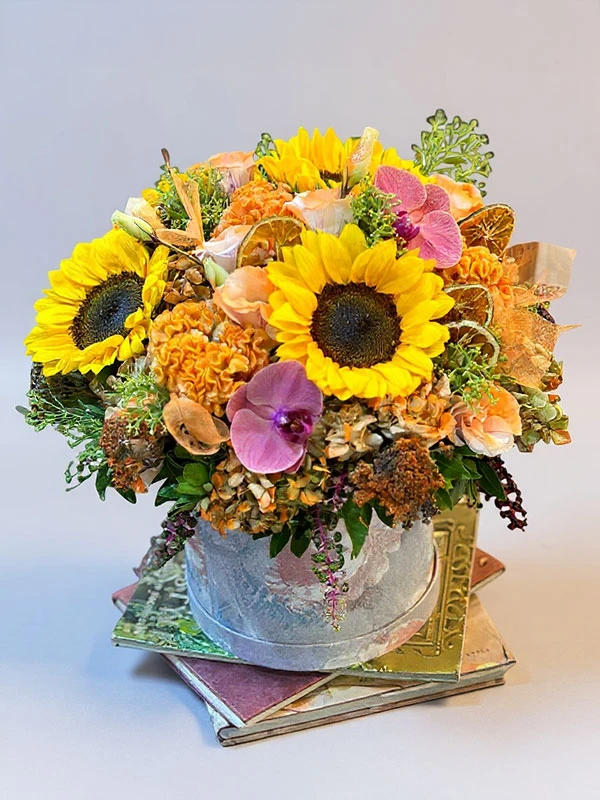 Dia Kutu Çiçek Aranjman