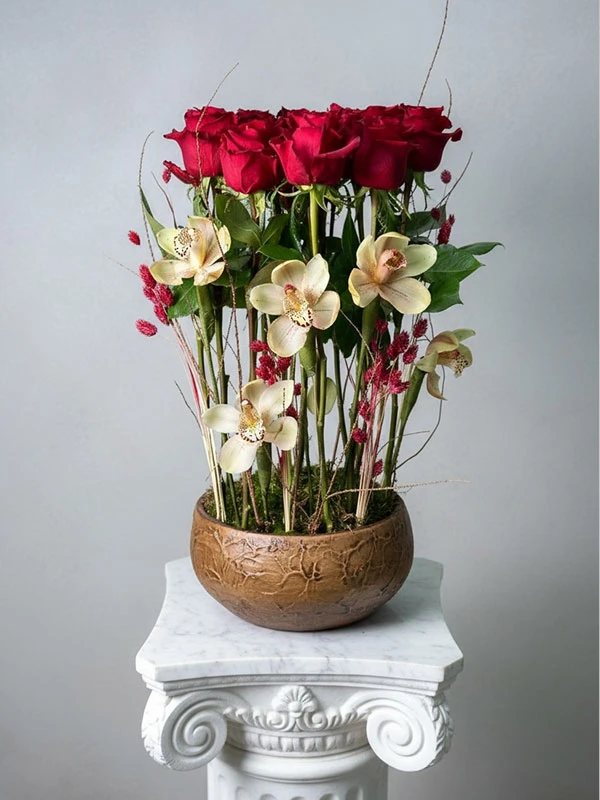 Luna Kırmızı Gül Aranjman