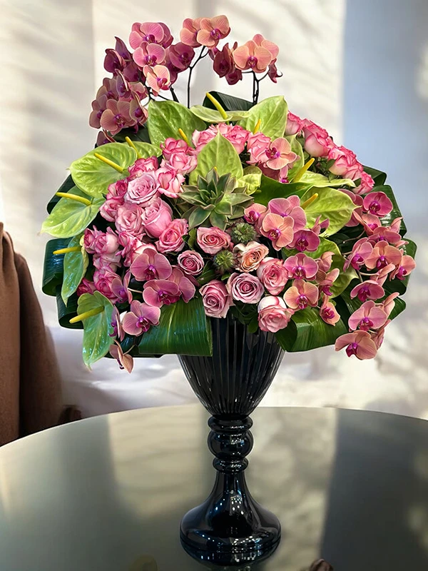 Luxury Orkide Gül Dizayn Aranjman