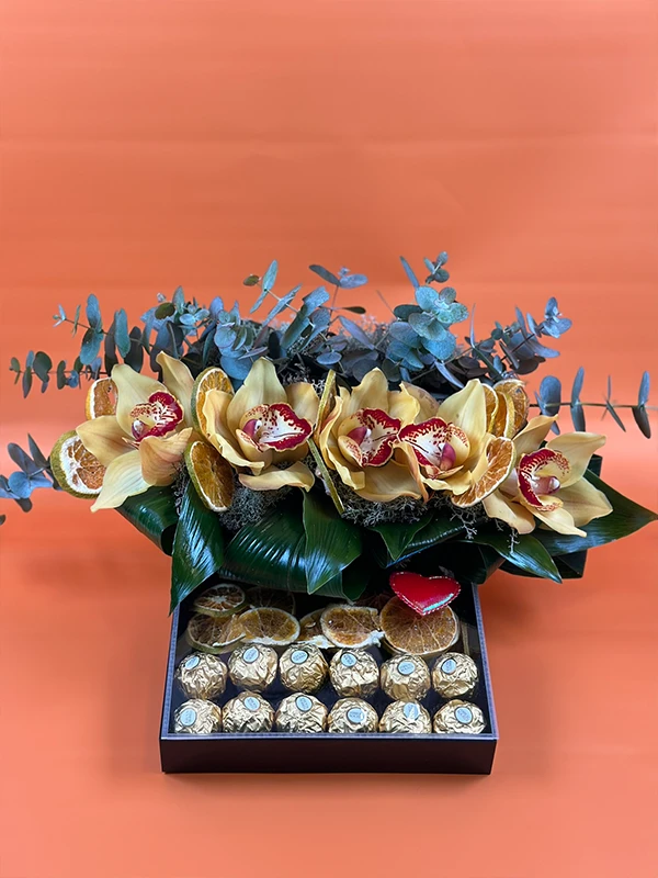 Orkide Çikolata Aranjman