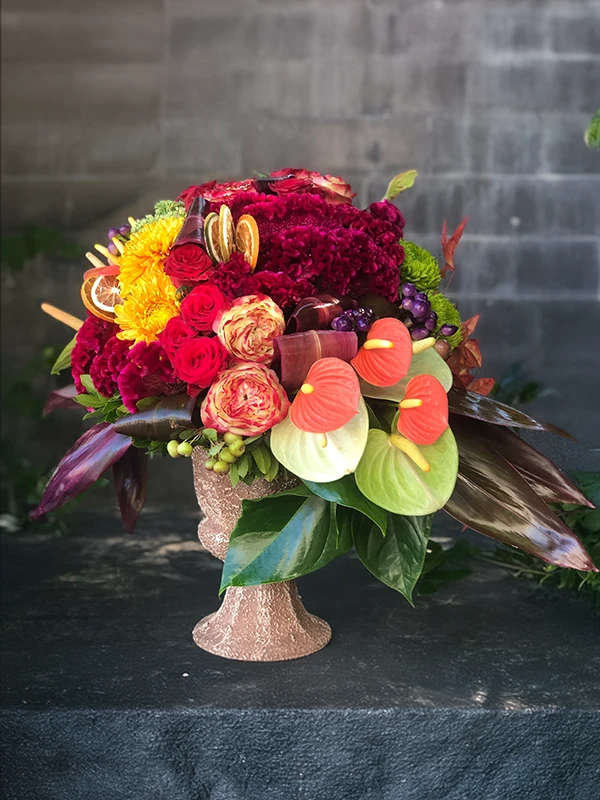 Fuşya Flowers Aranjman