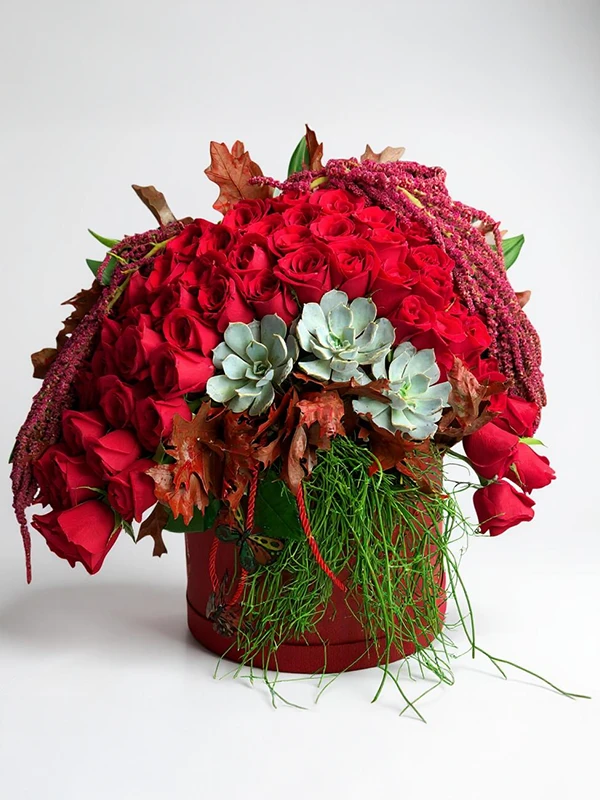 Romantik Kırmızı Gül  Kutu