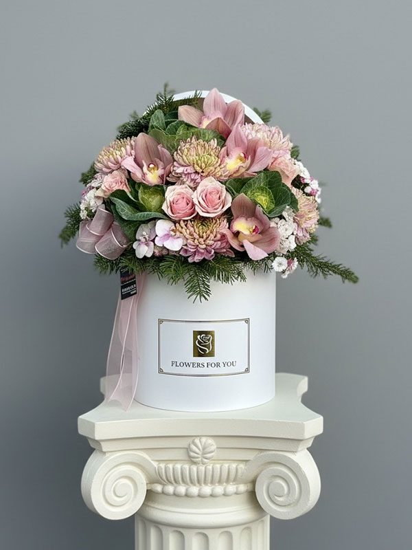 Zoe Kutu Aranjman Çiçek