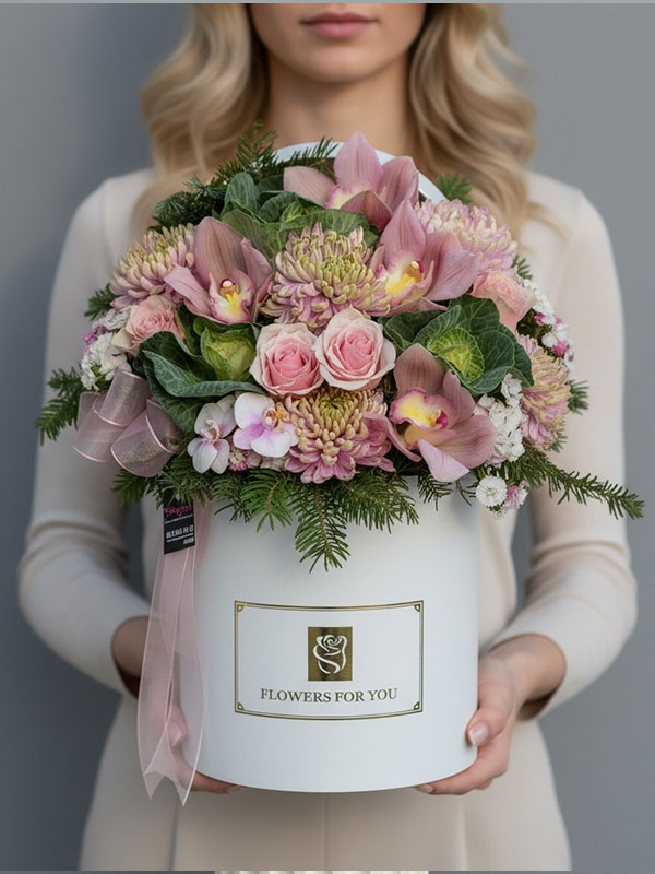 Zoe Kutu Aranjman Çiçek